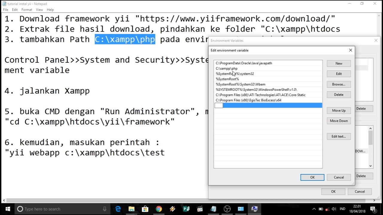 Yess it is: tutorial installasi framework Yii !! - YouTube