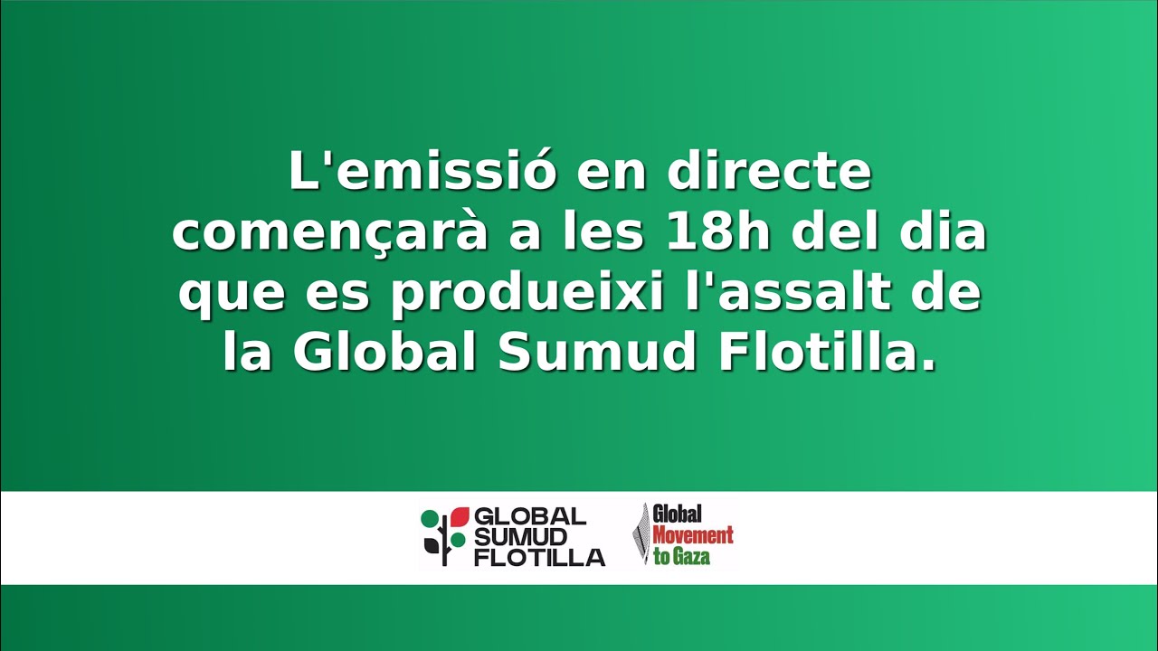 Global Sumud Flotilla: Ζωντανή μετάδοση από τη Βαρκελώνη – Video