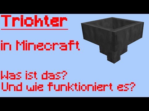 Video: Wie Erstelle Ich Einen Trichter In Minecraft