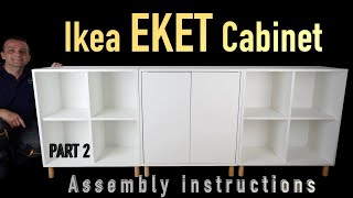 Ikea EKET Cabinet combination with legs Assembly instructions Part: 2