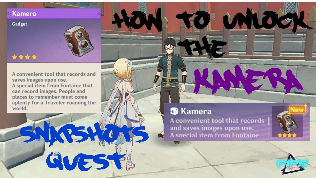 Genshin Impact How To Unlock The Kamera (Snapshots Quest) YouTube