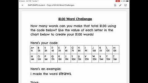 Google Classroom on iPad  - Opening a Google Doc to Edit 06