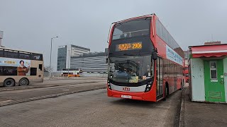 (車手飛MMC 12.8)KMB 290B 3ATENU218 VS3384 將軍澳工業邨→荃灣西站(上層展望)(原速)