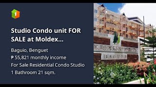 Studio Condo unit FOR SALE at Moldex Residences, Baguio City, Benguet