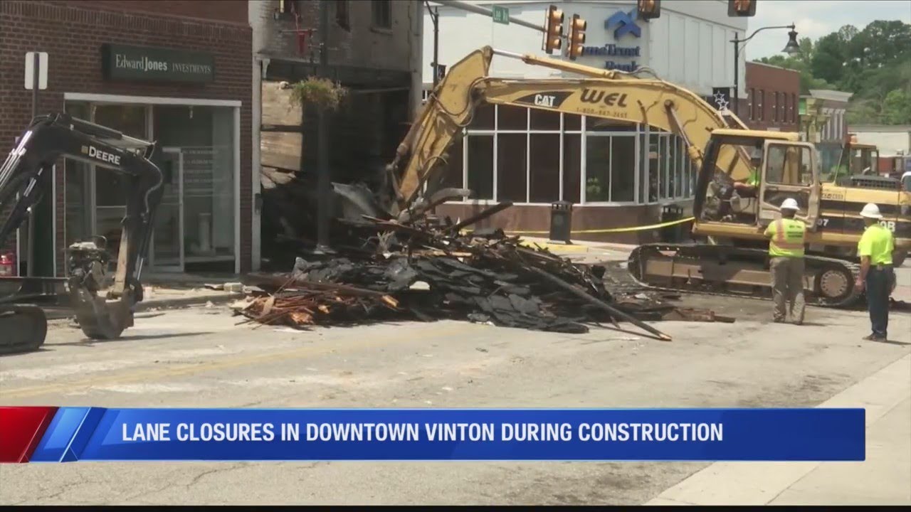 Lane closures in Vinton to begin on Monday YouTube