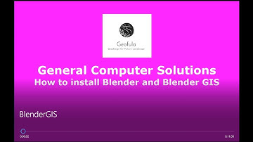 How to install Blender and BlenderGIS