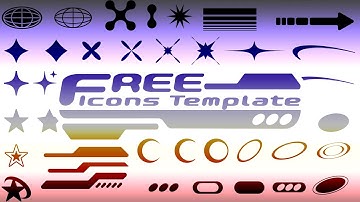 Creating a Y2K Vector Icon Assets Template in Adobe Illustrator (free template in description)