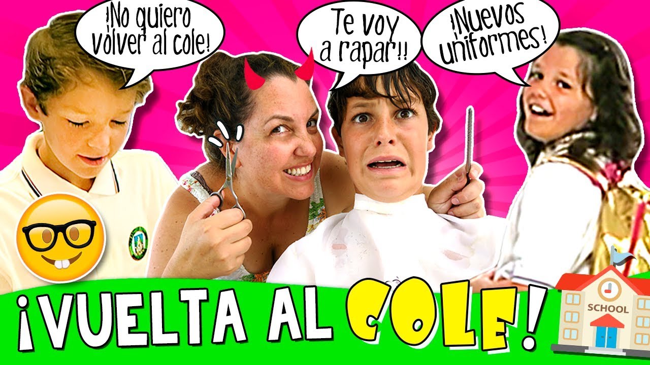 😱 ¡PRIMER DIA en el COLEGIO NUEVO! 🏫 UNIFORMES + MATERIAL + Cambio de LOOK de MATEO 💇🏻♂️, humor or humour