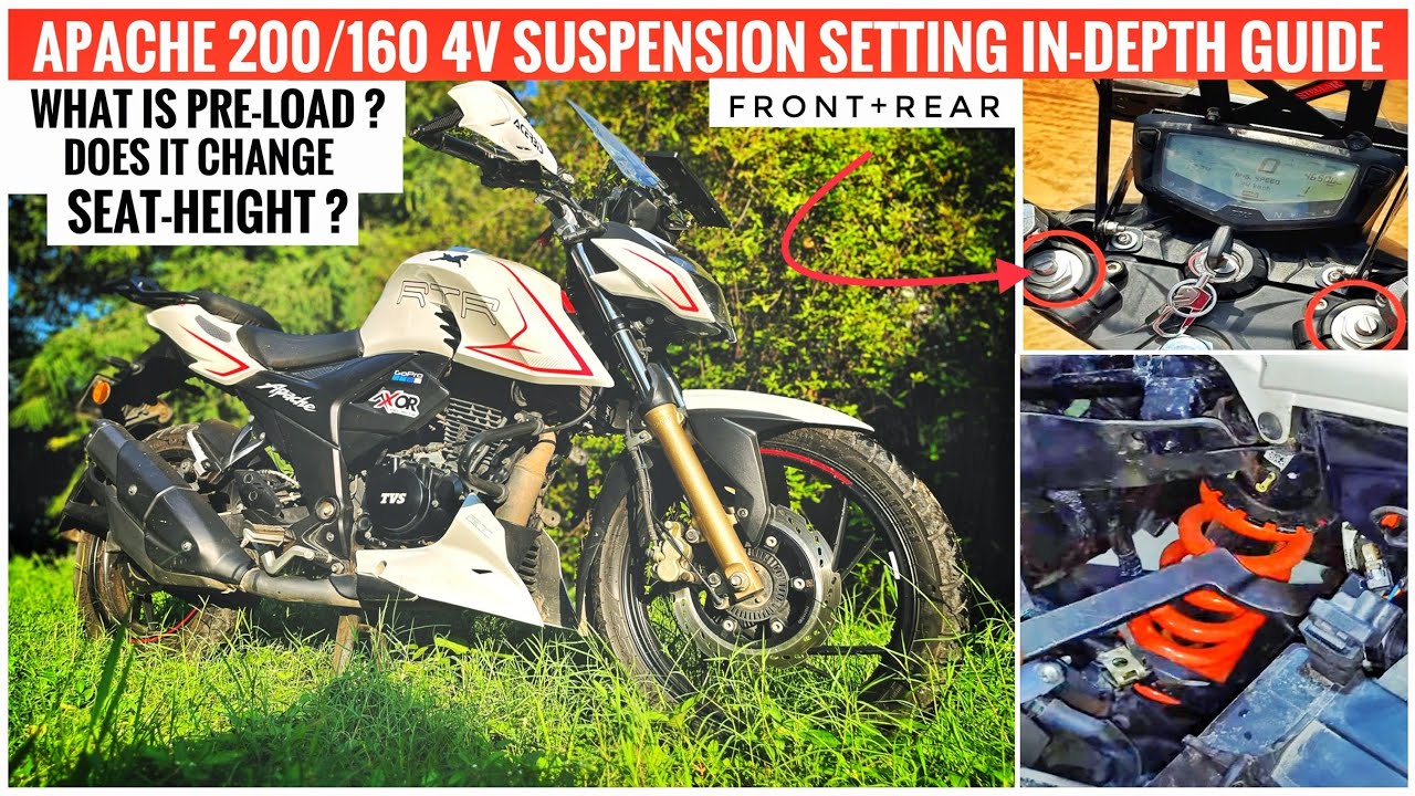 Pre Load Changes Seat Height ? What is Pre Load ? Apache 200 4v