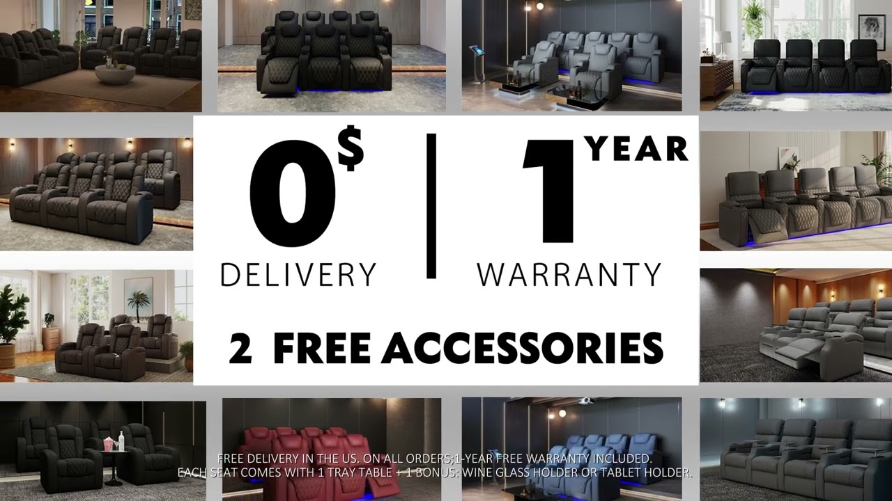 WEILIANDA Pre-Black Friday —25% Off All Home Theater Seating