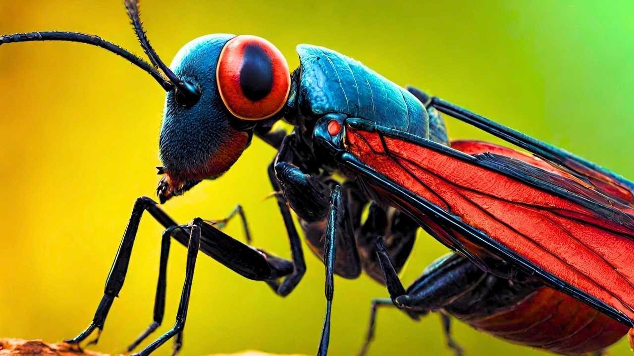 Insect 8K 60 fps Ultra HD With nature sounds colorful dynamic# ...