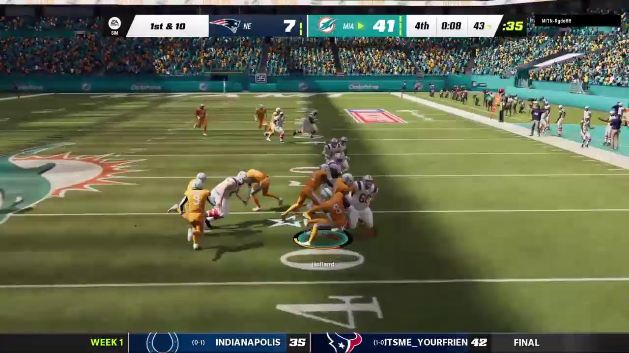 Madden 23-MIA Vs NE - YouTube