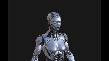 Modular robot female Free Download for Unity Game Engine Free 3D Assets