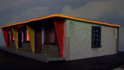 O Scale Blue Moon Roadside Motel by M&M Scale Structures