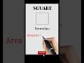 Square Formulas✅💯 #shorts #square #viral #importantformula #trending