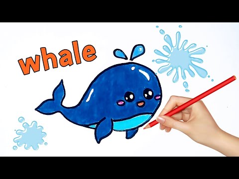 How-to-draw-whale-easy.--วาดรู