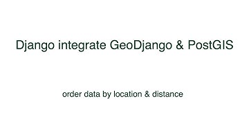 GeoDjango - Sort Objects by distance