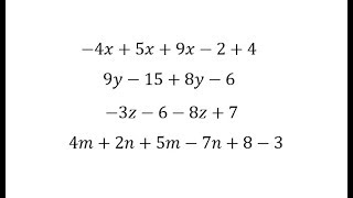 Introduction to Combining Like Terms