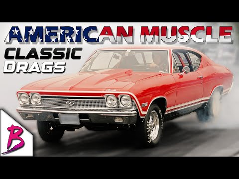 Classic American Muscle Car Drag Races