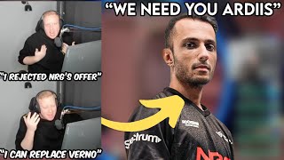 Ardiis TOLD FNS On Rejecting NRG's Offer &amp; Wanting to Replace NRG Verno