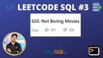 620. Not Boring Movies || MYSQL || LEETCODE SQL #3