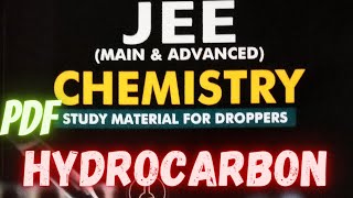 Hydrocarbon Chapter pdf of Prayas droppers jee Modules pdf #physicswallah #iitjee #prayasians #jee