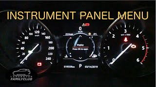 Land Rover Instrument Panel Menu Settings