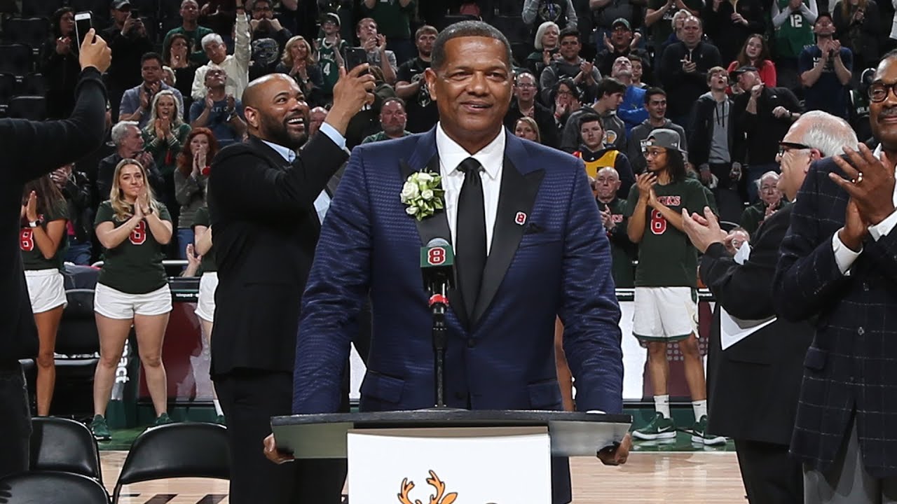 Marques Johnson Gets His #8 Jersey 