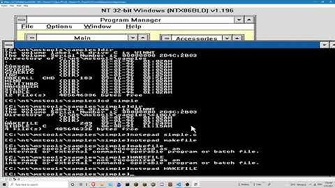Checking out the first ever build of Windows NT!