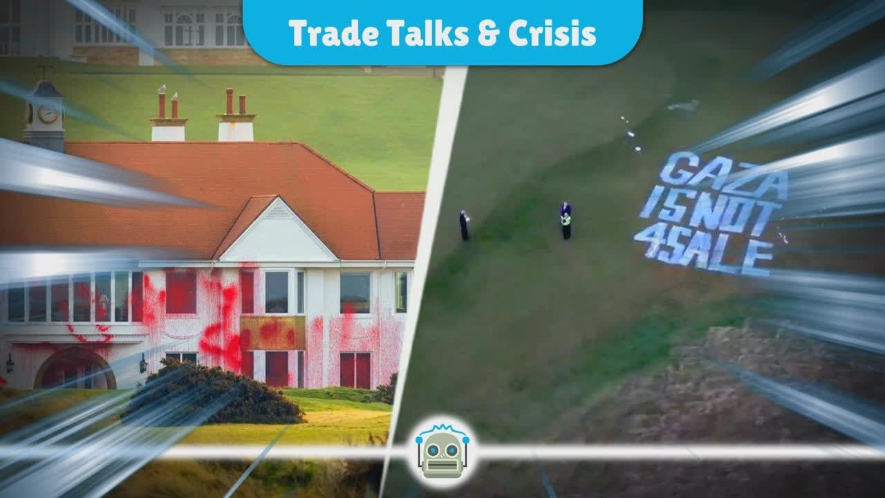 Trump and Starmer Discuss Trade and Gaza Crisis at Scottish Golf Resort