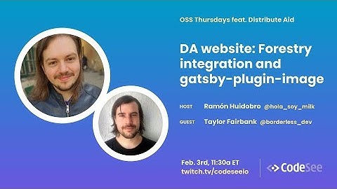 Distribute Aid website: Forestry integration and gatsby-plugin-image