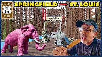 Route 66 Illinois Finale! Cozy Dog, Drive-In Theaters, Brick Roads & The Mississippi River