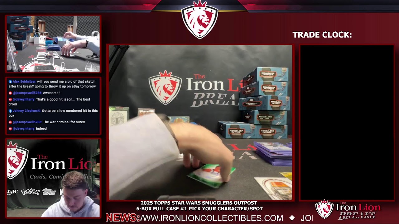 2025 Topps Star Wars Smugglers Outpost 6-Box Full Case #1 Pick Your Character/Spot