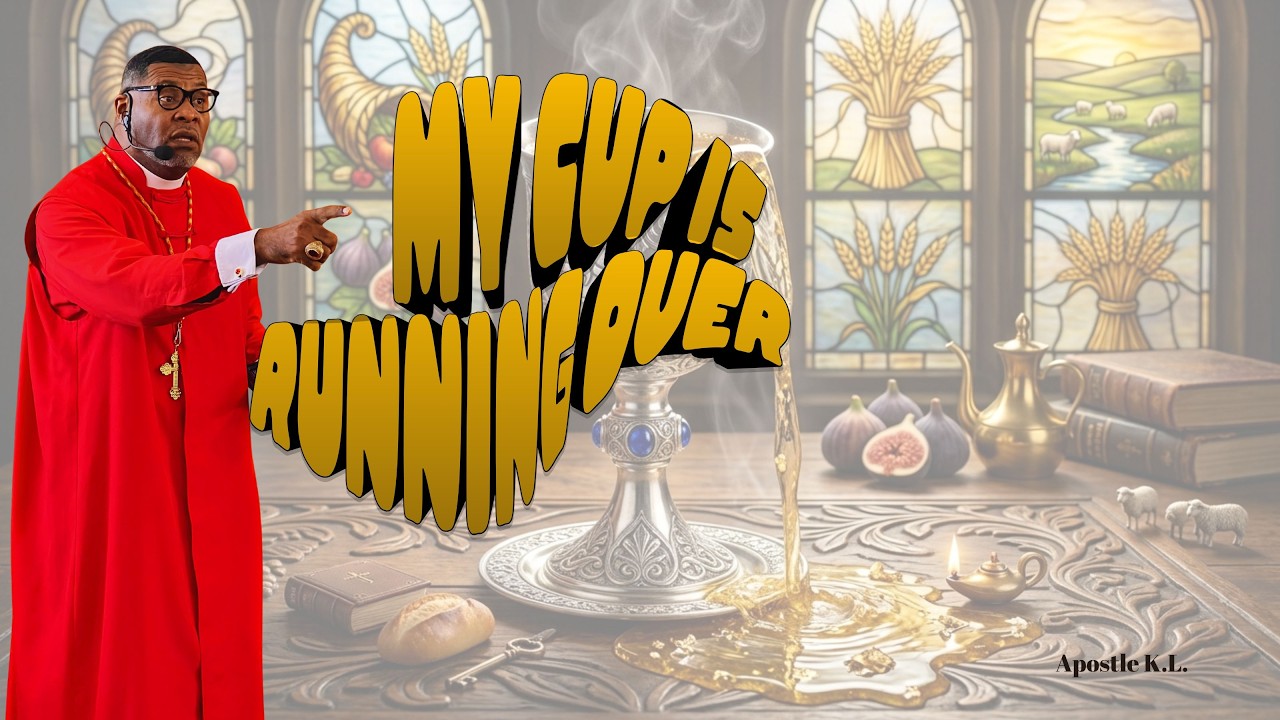 "My Cup Is Running Over" ~ Apostle K.L.