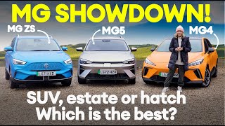MG GROUP TEST: MG4 vs MG5 vs MG ZS - which is right for YOU? | Electrifying