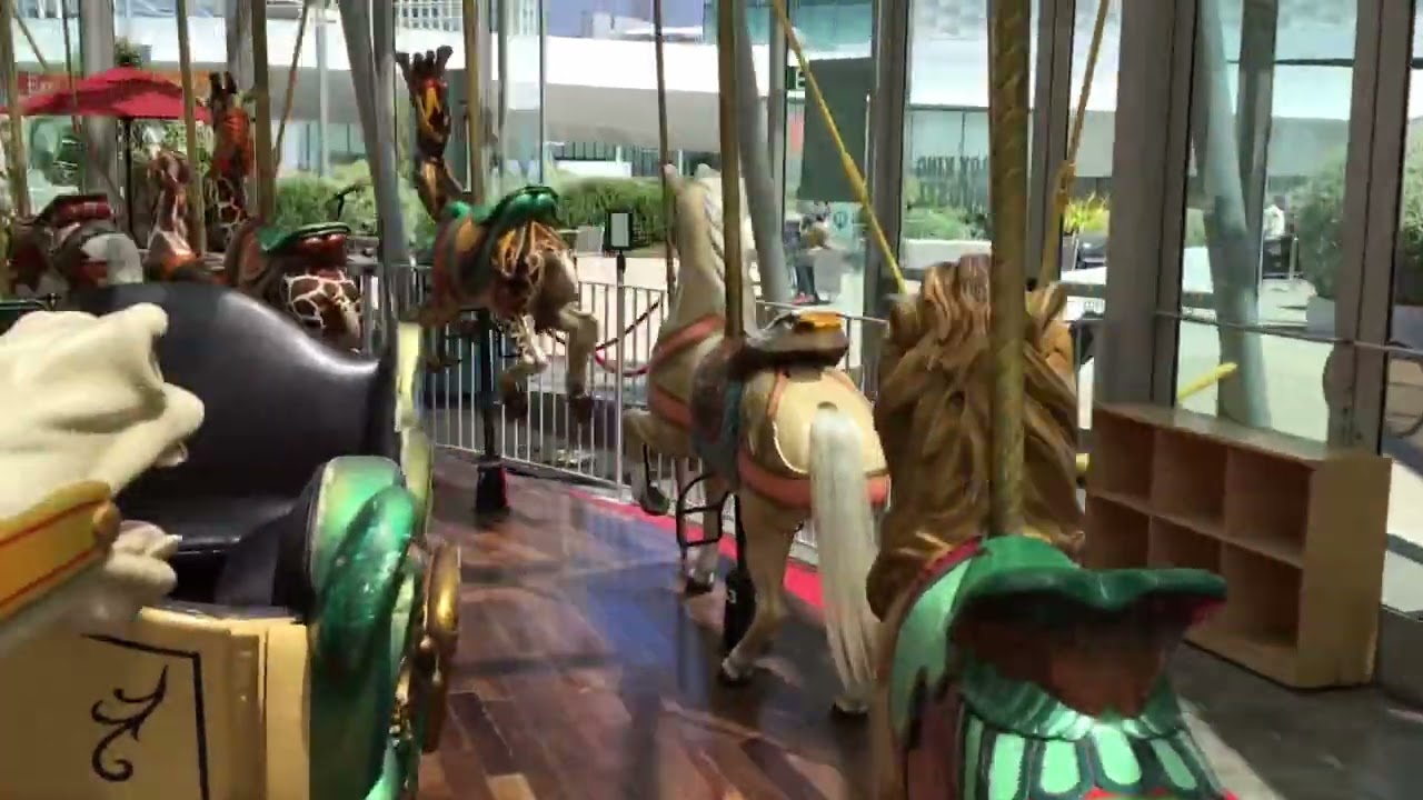 My final ride on the LeRoy King Carousel