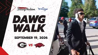 UGA DawgWalk ahead of Georgia's SEC opener at Arkansas