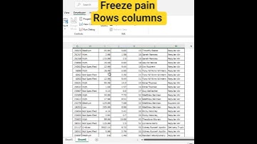 Freeze Panes First Row and Column #excel #exceltips #exceltricks #Shorts #YT  #dataanalytics
