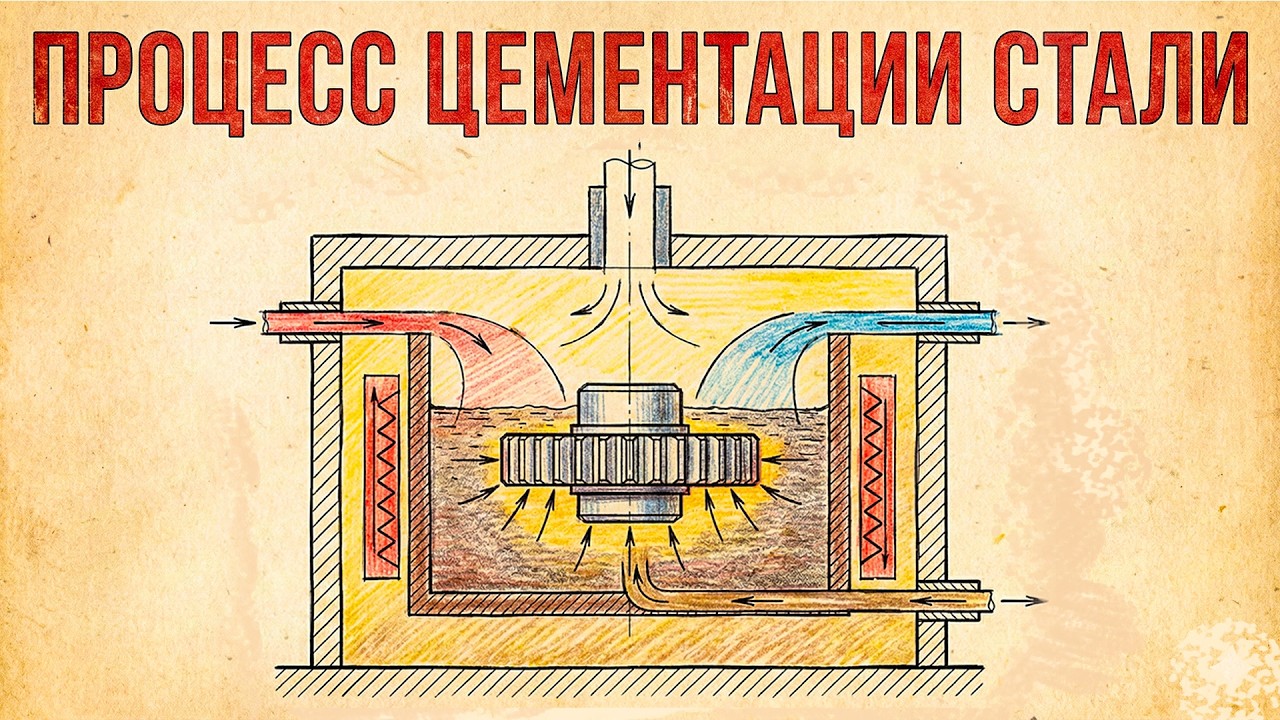 ЦЕМЕНТАЦИЯ СТАЛИ! В чем СЕКРЕТ прочности шестерен и валов в машиностроении?
