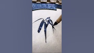 vẽ lá tre cơ bản trên tranh thủy mặc ..mọi người chú ý nét bút nha  .mình sẽ ra thêm video hướng dẫn