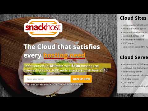 The New Era of Cloud Hosting! That's SnackHost!