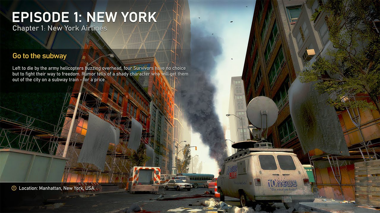 Left 4 Dead 2 Custom Campaign - Aftermath - New York Campaign