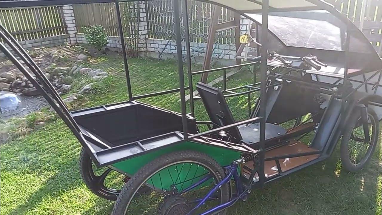 Четырехколесный веломобиль ч. 27 Four-wheeled velomobile h. 27 - YouTube