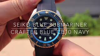 seiko submariner blue