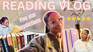 ✨reading 5⭐️ predictions for a week…will these actually be 5 stars?🤔reading vlog📚