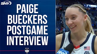 Paige Bueckers talks 'total team effort' in UConn's bounce back win over Georgetown | SNY