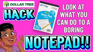 Download Lagu REDO A BORING NOTEPAD!  AMAZING DOLLAR TREE NOTEPAD HACK! Great Craft Fair 2026 Idea MP3