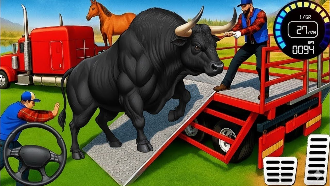 Farm Animal Truck Transport Simulator - Real Zoo Transporter Truck Driving - Android GamePlay