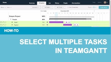How To Select Multiple Tasks in TeamGantt