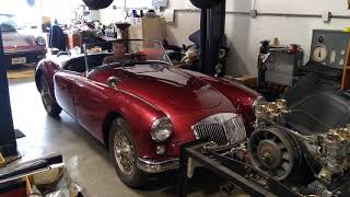 1958 MG MGA cold start